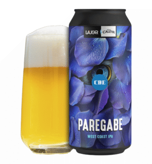 Laugar Brewery Paregabe West Coast IPA colaboración con Cervezas Caleya